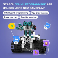 Steam-Robot de Control remoto programable por aplicación para niños, juguetes de bloques de construcción con Control remoto, Stem Diy, modelo de cambio inteligente