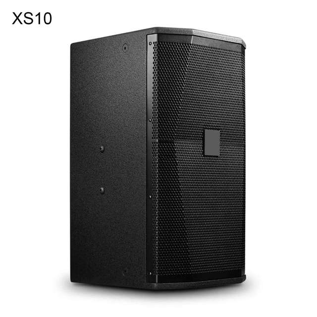 XS10 Stereo Passive 2-way Neodymium Titanium 10-inch Monitor Speakers 8 Ohm AC Plastic Metal Shell 300W Stage Audio System
