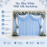 Toile de fond de scène de mariage personnalisée en tissu extensible 3D crème pour la décoration de cérémonie, de réception et d'événements