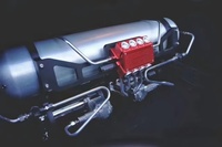 Nouvel état 2 gallons aluminium haute qualité argent système de suspension pneumatique 200PSI universel 1/4 NPT trous pièces de véhicule