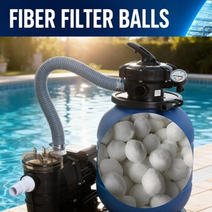 Média filtrant écologique pour <span class=keywords><strong>piscine</strong></span> avec absorption de 50x son poids propre, boules en polyester réutilisables pour boîtier de filtre à cartouche de <span class=keywords><strong>piscine</strong></span> <span class=keywords><strong>Intex</strong></span> - Product Image 1