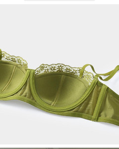 High Quality Ladies Lingerie <b>Set</b> <b>Sexy</b> Satin Lace Lingerie Plus Size <b>Bra</b> <b>Set</b> <b>Bra</b> & Briefs <b>Set</b> - Product Image 3