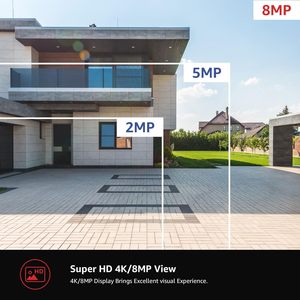 Boavision 4K Outdoor Security <b>Camera</b> Wireless WiFi <b>IP</b> <b>Camera</b> 8MP Home Surveillance <b>System</b> 360 Degree View - Product Image 2