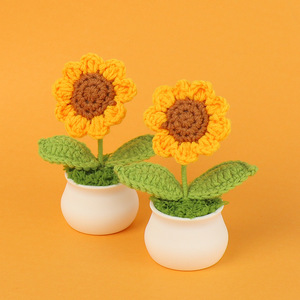 Planta de Girasol Seca en Maceta para Interiores/Exteriores, Decoración de Escritorio para Estudio, Regalo de Año Nuevo para Profesores - Product Image 2