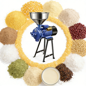 Moulin à céréales commercial 3500W et broyeur humide/sec, capacité 60kg/h, 220V, garantie 1 an pour restaurants et hôtels - Product Image 1