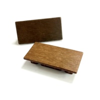 Bouchon d'extrémité de tube WPC, bouchon carré et rectangulaire en bois-plastique pour tuyau, tube plat, fabrication chinoise, bouchon de tube carré par estampage et injection