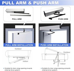 Hộ gia đình thông minh điện tự động Swing cổng động cơ cửa Opener 180kg AC220V/110V IPX4 - Product Image 4