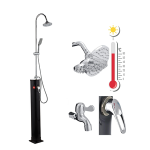 <span class=keywords><strong>Douche</strong></span> de jardin autoportante CYEN, <span class=keywords><strong>douche</strong></span> <span class=keywords><strong>solaire</strong></span> à 2 sections <span class=keywords><strong>avec</strong></span> douchette, réservoir de 20 litres, capacité pour <span class=keywords><strong>piscine</strong></span> extérieure - Product Image 1