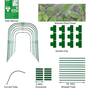Tuteurs de plantes en acier recouvert de plastique vert, tiges de soutien ondulées pour jardinage manuel, fleurs et légumes - Product Image 3