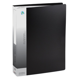 Comix United Clear Book A4 Size 100 Folders Office Organizer <b>Blue</b> And Black Standing Type PP <b>Material</b> - Product Image 2