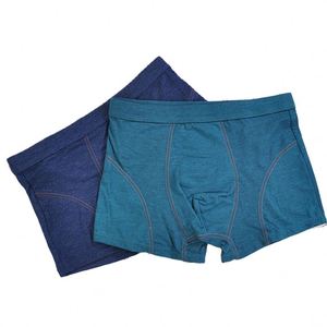 Bóxers de Algodón de Color Liso para Hombre, Calzoncillos Tipo Bóxer - Product Image 1