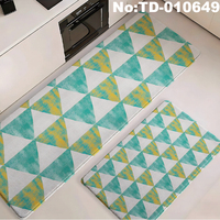 Ensemble de tapis de cuisine modernes et minimalistes à motifs floraux, 12 pièces, design OEM personnalisé, anti-fatigue, antidérapant, rembourré