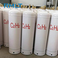Bouteille de gaz acétylène de soudage RMLT industrielle en gros, haute pureté ISO3807 ISO4706, 40L, 16 bars, prix