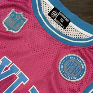 Maglie da basket traspiranti personalizzate di fascia alta con logo in saia con nome della squadra numero completo di sublimazione canottiere da basket - Product Image 5