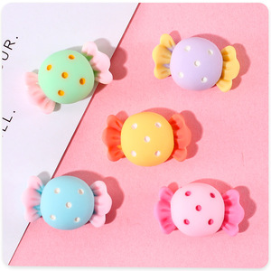 Décorations rondes en résine en forme de bonbons EVA pour coques de téléphone, accessoires DIY - Product Image 2