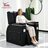 Chaise de manucure multifonctionnelle pour salon de beauté, chaise de pédicure électrique avec prises électriques intégrées et poche de rangement
