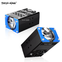 TECH-KING GT1 12V 24V Phare de calandre LED universel super lumineux 140W 6000K avec lentille de projecteur à faisceau bas/loin IP67 pour voiture et camion