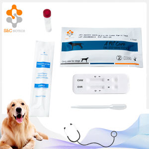 Diagnostische veterinär medizinische Verwendung <span class=keywords><strong>Canine</strong></span> Heart worm <span class=keywords><strong>CHW</strong></span>/Ehrlichia Canis Schnelltest <span class=keywords><strong>kit</strong></span> von Shanghai Lab - Product Image 2