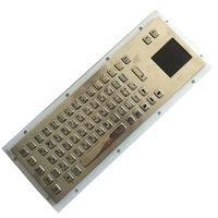 Clavier métallique russe avec pavé tactile