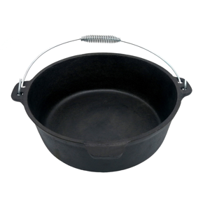 Olla de Hierro Fundido Pre-Sazonada para <span class=keywords><strong>Camping</strong></span> Cookwin con 3 Patas, Venta al Por Mayor de Fábrica Hebei Shengri, China - Product Image 3