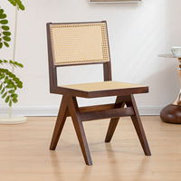 Chaise de salle à manger en bois massif, chaise de salle à manger en bois pour hôtel, restaurant, balcon, maison