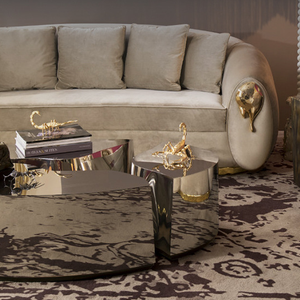 Grande divano in pelle Set moderno soggiorno mobili <span class=keywords><strong>artigianato</strong></span> italiano con accenti di tessuto - Product Image 6