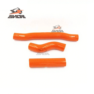 SNOR meilleure vente tuyaux de radiateur de moto pour KTM SXF450 13-15 Dirt Bike Orange Silicone tuyau d'eau - Product Image 4