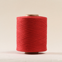 Fil à tricoter en coton/polyester recyclé teint en gros, écologique, haute ténacité, pour gants et tricot mélangé