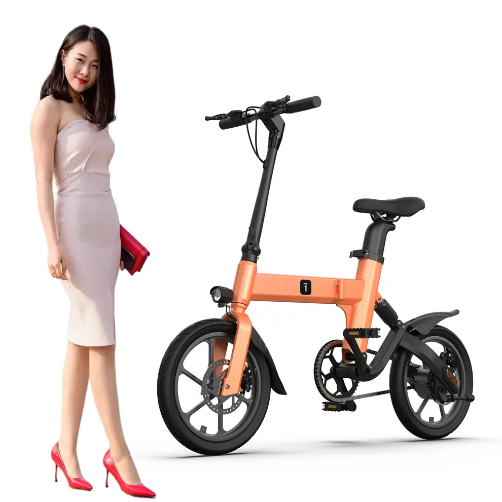 접이식 Ebike 전기 자전거 리튬 배터리 쉽게 미니 최고의 전기 자전거 탄소 섬유 사용자 정의 알루미늄 350W 36V C3