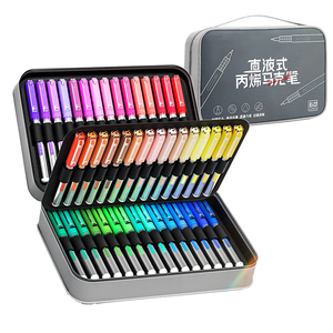 ชุดปากกามาร์กเกอร์สีศิลปะสำหรับนักเรียน24/36/48/60/60/80/120สี - Product Image 1
