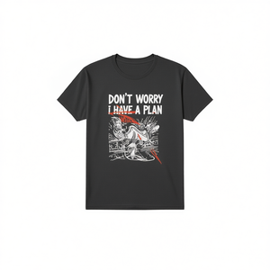 T-shirt Don't Worry I Have A Plan pour hommes, t-shirt graphique, vêtements décontractés - Product Image 2