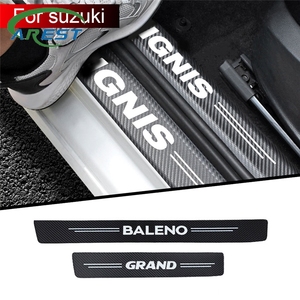 4 Piezas de Adhesivos Decorativos para el Umbral de la Puerta del Automóvil para <span class=keywords><strong>Suzuki</strong></span> SWIFT ALTO BALENO GRAND IGNIS JIMNY SAMURAI SX4 <span class=keywords><strong>VITARA</strong></span> Accesorios - Product Image 1