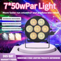 Lampu Par LED Indoor 350W, Performa Tinggi, 7x50W Lampu Beads, Putih Ganda, untuk Penerangan Parkir & Panggung, Cocok untuk Klub, Bar, dan Pesta