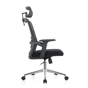 Prix bon marché chaise de visiteur de personnel de bureau de levage à gaz à dossier haut chaise de bureau en maille ergonomique de direction pivotante - Product Image 3