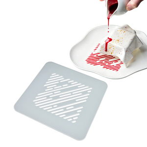 New Arrival Diagonal Strip <b>Silicone</b> Fondant Mold Washable Sugar Paste Chocolate Decorating Stencil Gastronomic Cake Plating <b>Tool</b> - Product Image 2