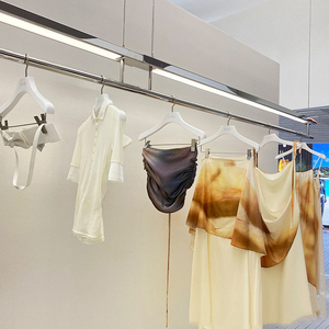 Negozio di vendita al dettaglio mobili da parete Display <span class=keywords><strong>Stand</strong></span> abbigliamento negozio oro soffitto di abbigliamento Rack abbigliamento <span class=keywords><strong>per</strong></span> abbigliamento - Product Image 3