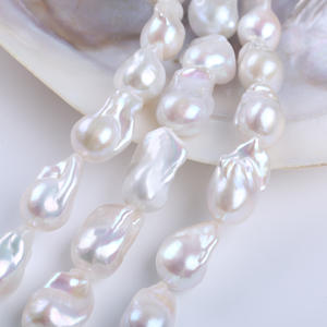 Promotion à durée limitée : Perles Keshi d'eau douce naturelles Dabarok 15-17 mm, semi-finies, en fil pour collier DIY - Product Image 3