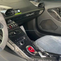 Couverture de garniture intérieure du tableau de bord de la console centrale en fibre de carbone sèche de style OEM pour Lamborghini Huracan LP580 LP610 EVO