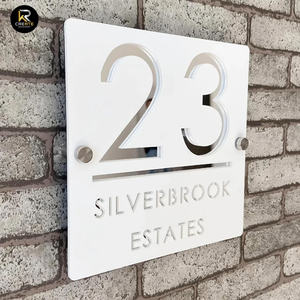 Vendita calda moderno numero di casa segno di proprietà <span class=keywords><strong>nome</strong></span> e numero di targa della parete stradale numero di porta illuminata - Product Image 4