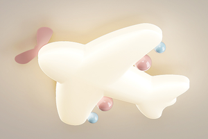 Plafonnier LED moderne d'avion de dessin animé à spectre complet en fer pour chambre de garçon et chambre de princesse - Product Image 4