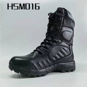 <span class=keywords><strong>WYX</strong></span>, chaussures de combat noires résistantes au froid populaires dans les bottes tactiques nordiques 8 pouces super forte adhérence PU + semelle extérieure en caoutchouc HSM016 - Product Image 1