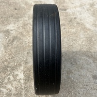 Nouvelle roue en caoutchouc massif de 200 mm avec roulement à billes pour roulettes de chariot de 8 pouces et poubelle