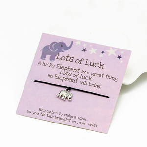 Пчела быть счастливой маленькая птичка любви Колибри очарование Австралия коала удача Счастливый слон очарование макраме веревочный браслет - Product Image 3