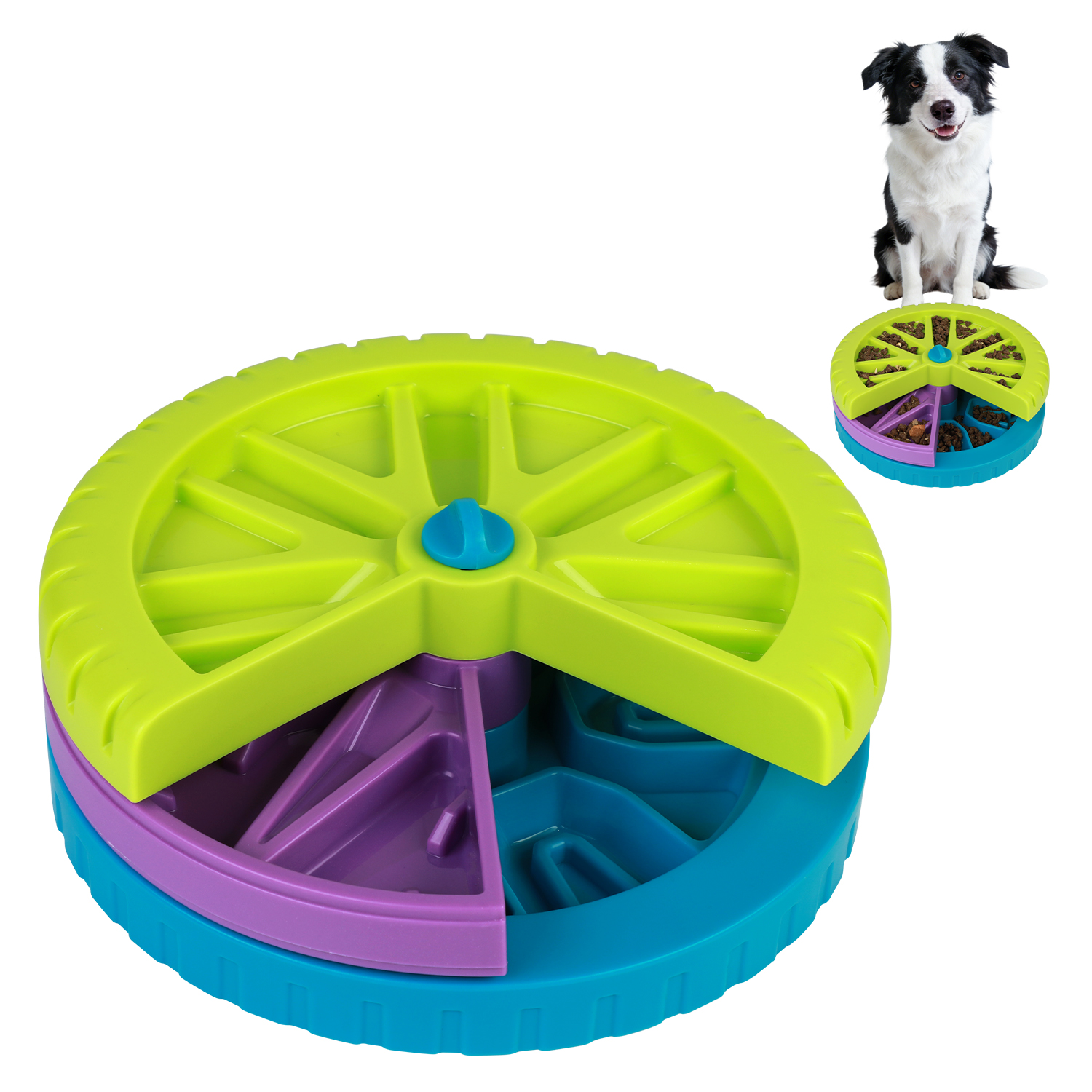 ByDoIt Three-Layer Automatic Dog Puzzle Slow Feeder Bowl | Pet Supplies | Taizhou Bydoit Pet Product