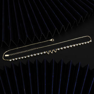 Collares de cadena tipo tenis ovalados multicolor con circonitas cúbicas (CZ) estilo Iced Out, chapados en cobre, de moda, para uso diario o fiestas - Product Image 5