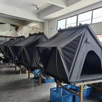 Tente de toit rigide en aluminium JETOUR pour camping 4x4, ouverture automatique rapide, imperméable, pour camping en plein air