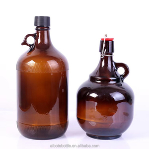 Botellas de Vidrio Ámbar de Laboratorio de 2.5L y 4L con Tapones de Corcho para Envasar <span class=keywords><strong>Cerveza</strong></span> y Vino - Product Image 4