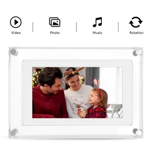 Full-Screen LCD Digital Photo Picture Frame with Dynamic Sound and WiFi Video Playback