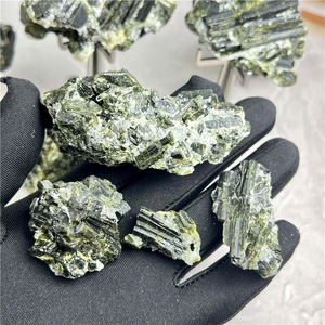 Venta al por mayor de piedras naturales de epidoto en bruto, cristales curativos de Reiki, especímenes en bruto para colección y exhibición. - Product Image 3