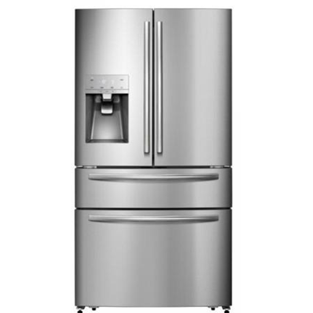 Smad built in fridge French Door Stainless Steel Home Compressor Refrigerator Built in Refrigerator with Dispenser